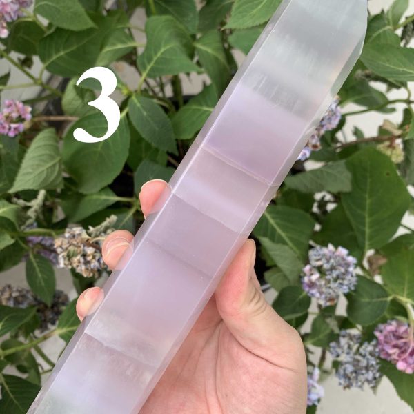 Big Yttrium Fluorite Tower Lavender Fluorite Point Free Shipping