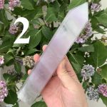 Big Yttrium Fluorite Tower Lavender Fluorite Point Free Shipping
