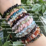 Crystal Chip Bracelet Gemstone Jewelry Wholesale 50Pieces 50USD Free Shipping