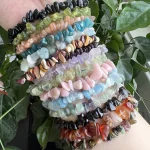 Crystal Chip Bracelet Gemstone Jewelry Wholesale 50Pieces 50USD Free Shipping