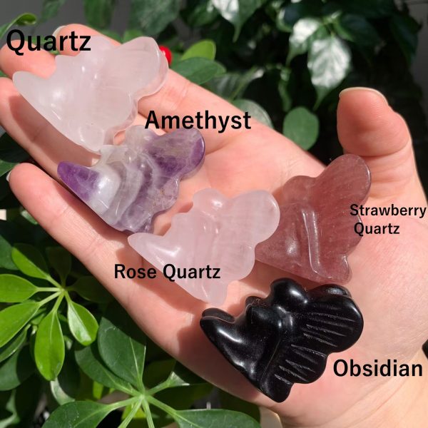 Crystal Fairy Carving Butterfly Fairy 38mm Free Shipping