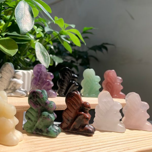 Crystal Fairy Carving Butterfly Fairy 38mm Free Shipping