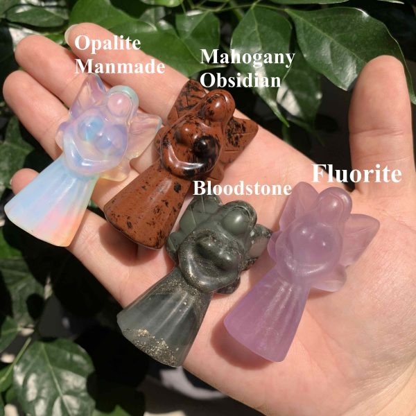 Crystal Fairy Carving Crystal Angel 50mm Free Shipping