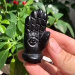Crystal Hand Eye Self-Standing Hamsa Crystal 50mm Free Shipping
