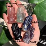 Crystal Hand Eye Self-Standing Hamsa Crystal 50mm Free Shipping