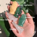 Crystal Hand Eye Self-Standing Hamsa Crystal 50mm Free Shipping