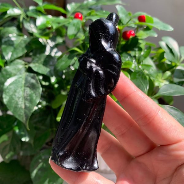 Crystal Reaper Carving Grim Reaper 105mm Free Shipping