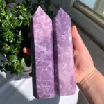 Big Lepidolite Tower Crystal Point Free Shipping
