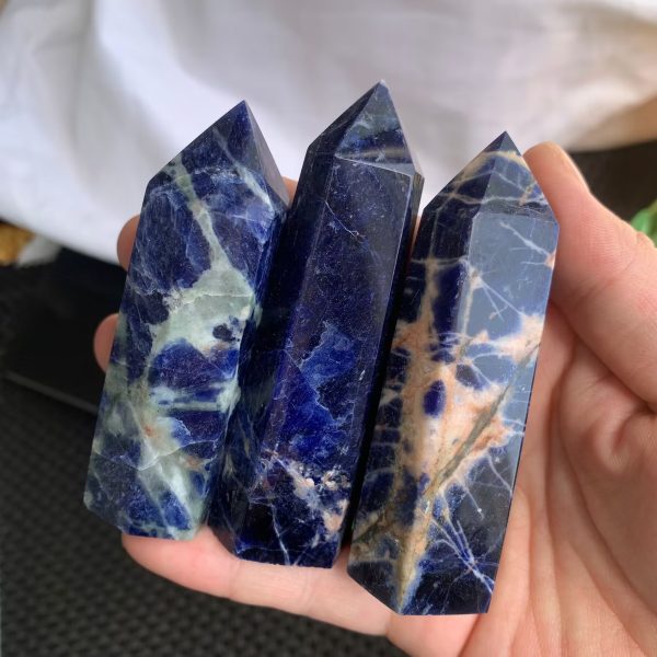 Sodalite Tower Crystal Point Free Shipping