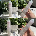 Yttrium Fluorite Tower Lavender Point Free Shipping 1Piece
