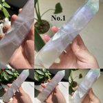 Yttrium Fluorite Tower Lavender Point Free Shipping 1Piece