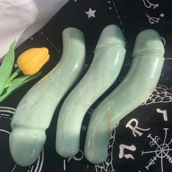 Crystal Wand Green Aventurine Pleasure Wand Massage Wand Love Gift Free Shipping 7.5inch