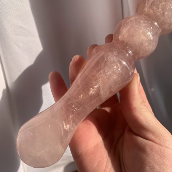 Rose Quartz Yoni Wand Crystal Pleasure Wand Love Gift 180mm Free Shipping Toy