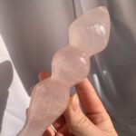 Rose Quartz Yoni Wand Crystal Pleasure Wand Love Gift 180mm Free Shipping Toy