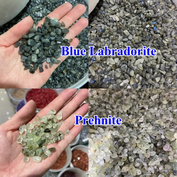 Natural Crystal Chips Polished Healing Stones 100g Bag Free Shipping