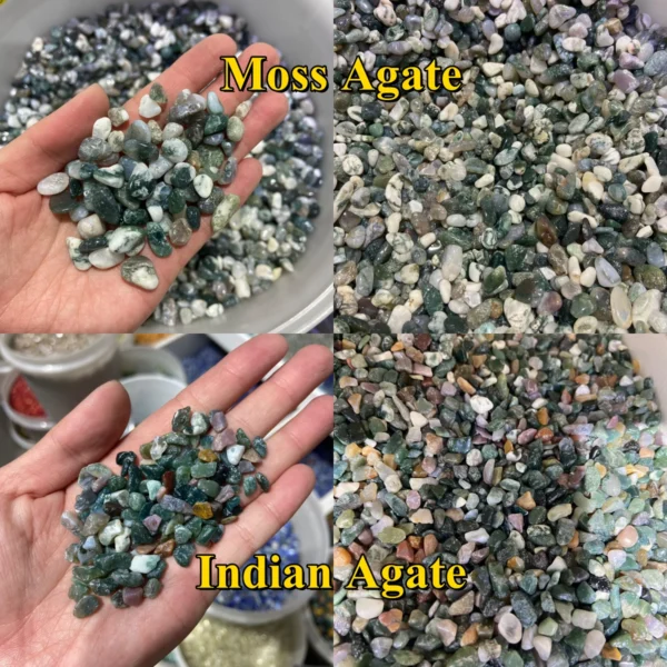 Natural Crystal Chips Polished Healing Stones 100g Bag Free Shipping