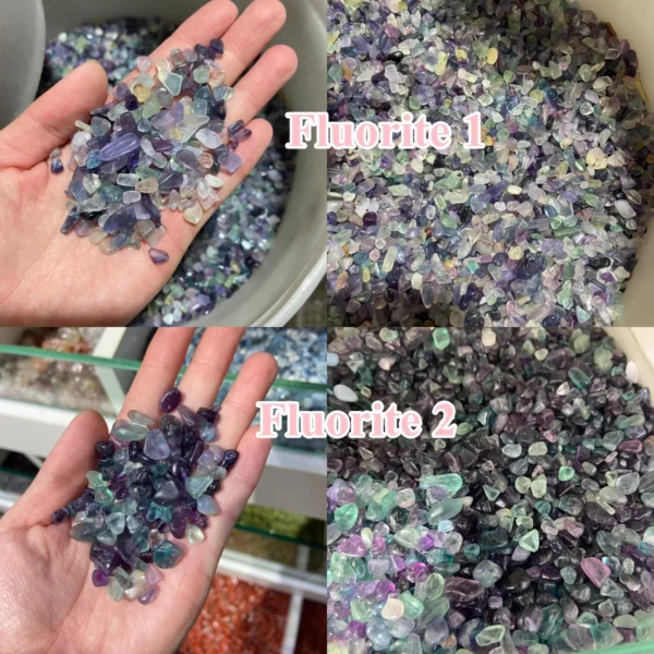 Natural Crystal Chips Polished Healing Stones 100g Bag Free Shipping
