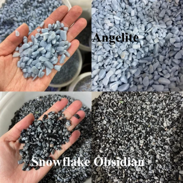 Natural Crystal Chips Gravel Polished Healing Stones 100g Bag Free Shipping