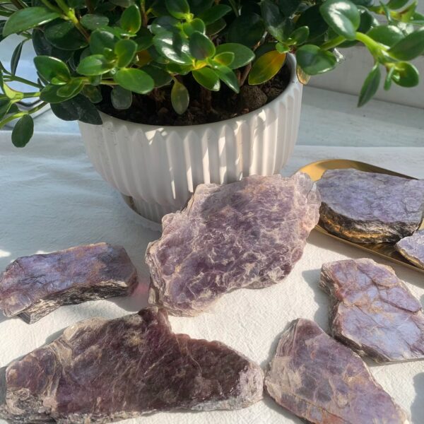 Raw Purple Mica Lepidolite Rough Stone Crystal Wholesale Free Shipping