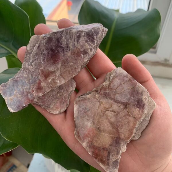 Raw Purple Mica Lepidolite Rough Stone Crystal Wholesale Free Shipping