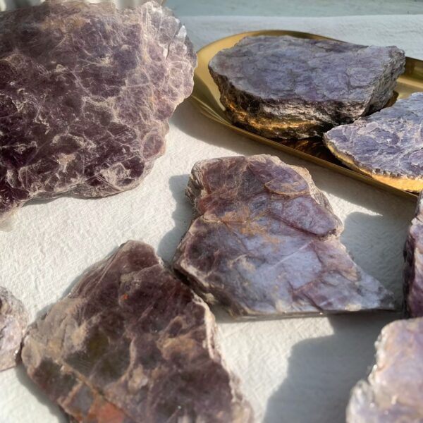 Raw Purple Mica Lepidolite Rough Stone Crystal Wholesale Free Shipping
