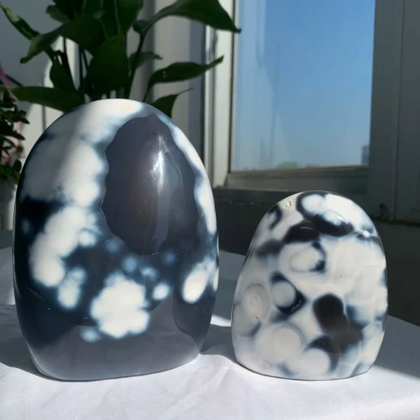 Orca Agate Freeform Standing