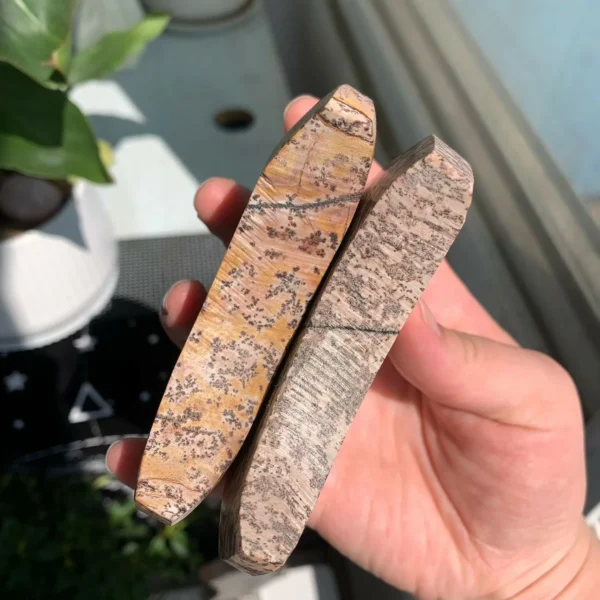 Picture Jasper Moon With Stand 1Piece Free Shipping Crystal Moon Wholesale