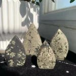 Pyrite Point Freeform Self-Standing Raw Crystal for Energy & Decor Free Shipping