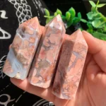 Pink Agate Tower Cotton Candy Agate Tower Crystal Point Wholesale Free Shipping