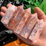 Pink Agate Tower Cotton Candy Agate Tower Crystal Point Wholesale Free Shipping