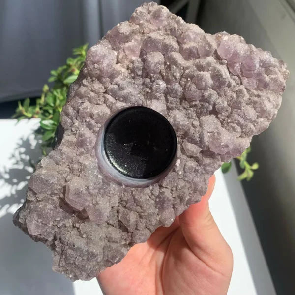 Amethyst Candle Holder Natural Crystal - Wholesale Bulk for Healing & Home Decor