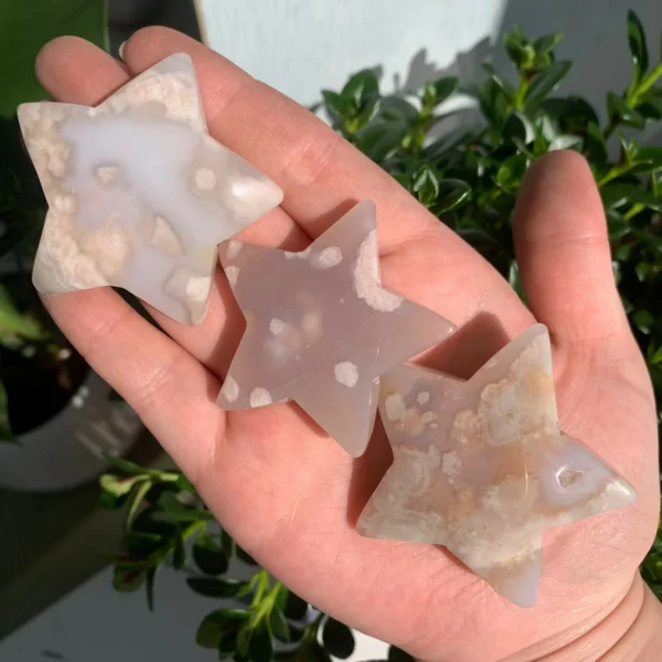 Flower Agate Star Crystals Wholesale- Bulk Healing Crystal Decor