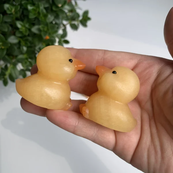 Orange Calcite Duck Statue Crystal Duck Carving for Sale Free Shipping Wholesale Bulk