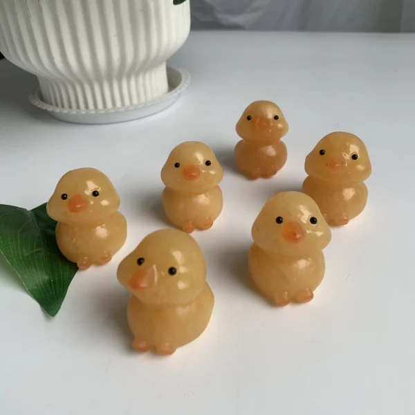 Orange Calcite Duck Statue Crystal Duck Carving for Sale Free Shipping Wholesale Bulk