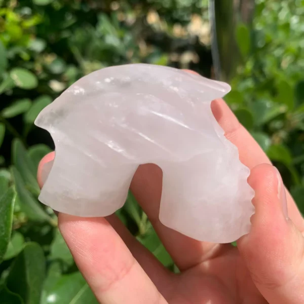 Rose Quartz Dragon Crystal Animal 3 Parts Wholesale Pink Crystal Love Dragon for Heart Chakra Healing