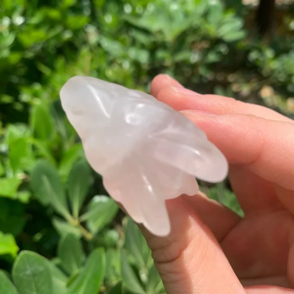 Rose Quartz Dragon Crystal Animal 3 Parts Wholesale Pink Crystal Love Dragon for Heart Chakra Healing