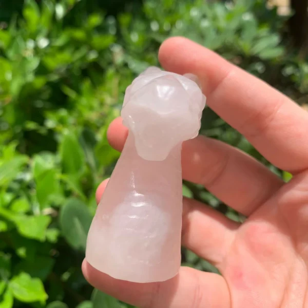 Rose Quartz Dragon Crystal Animal 3 Parts Wholesale Pink Crystal Love Dragon for Heart Chakra Healing