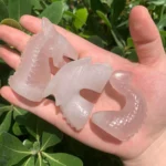 Rose Quartz Dragon Crystal Animal 3 Parts Wholesale Pink Crystal Love Dragon for Heart Chakra Healing