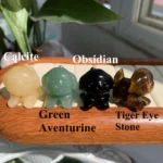 Lying Down Crystal Dog Statue Crystal Animal Puppy Figurine for Home & Healing