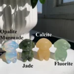 Sitting Crystal Dog Statue Crystal Animal Figurine for Home & Healing