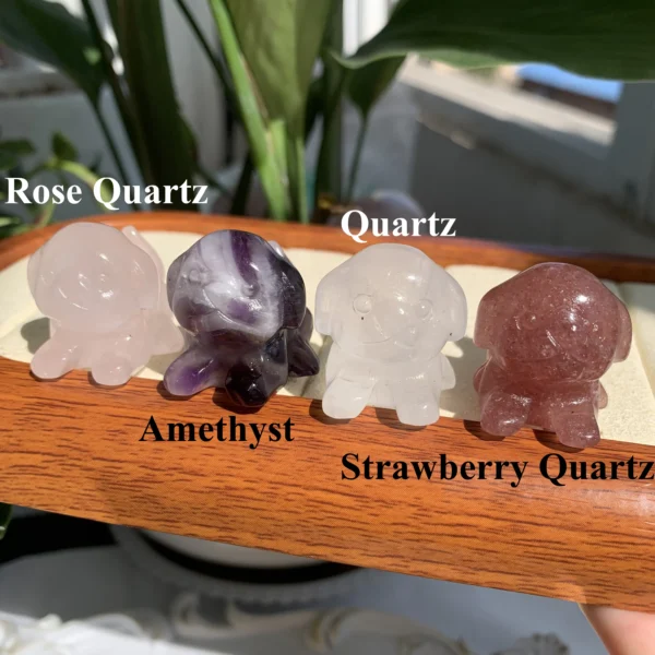 Lying Down Crystal Dog Statue Crystal Animal Puppy Figurine for Home & Healing