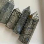 Pyrite Agate Tower Pyrite in Agate Point - Crystal Point Tower Wholesale Free Shipping