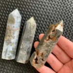 Pyrite Agate Tower Pyrite in Agate Point - Crystal Point Tower Wholesale Free Shipping