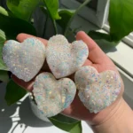 Angel Aura Quartz Heart Wholesale Aura Coated Quartz Crystal