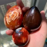 Carnelian Egg Natural Sacral Chakra Stone for Creativity Fertility & Vitality
