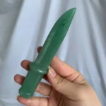 Crystal Dagger Crystal Knife Healing Crystal Dagger Quartz Crystal Dagger Obsidian Dagger 5.9inch