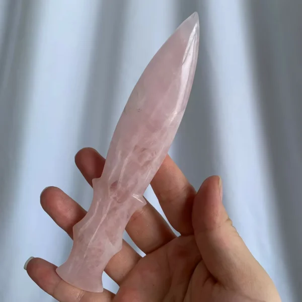 Crystal Dagger Crystal Knife Healing Crystal Dagger Quartz Crystal Dagger Obsidian Dagger 5.9inch