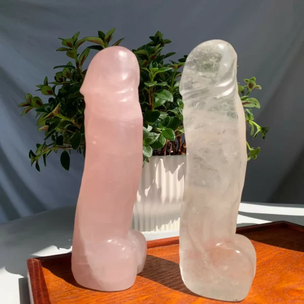 Crystal Dildo Rose Quartz Penis Clear Quartz Wholesale
