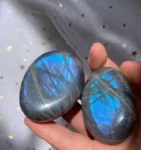 Labradorite Palm Stone Healing Crystal Blue Flash Labradorite Palm Stone Wholesale