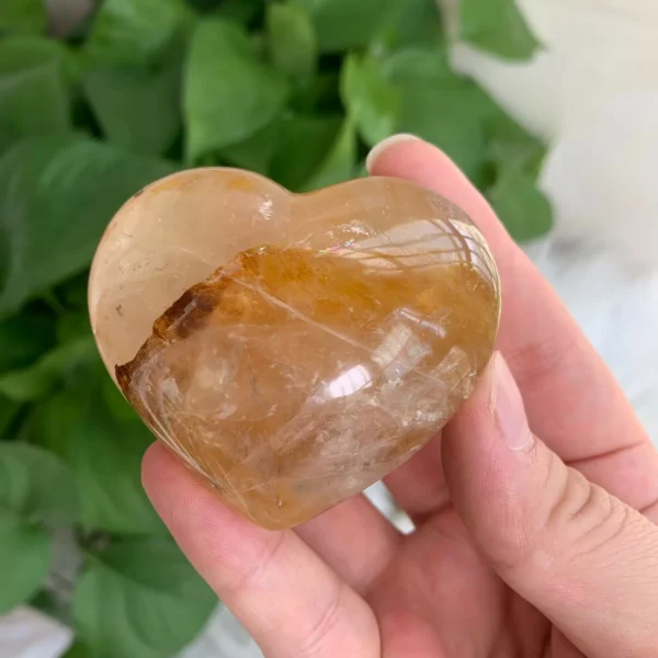 Golden Healer Quartz Heart Crystal Hearts Wholesale 1Piece